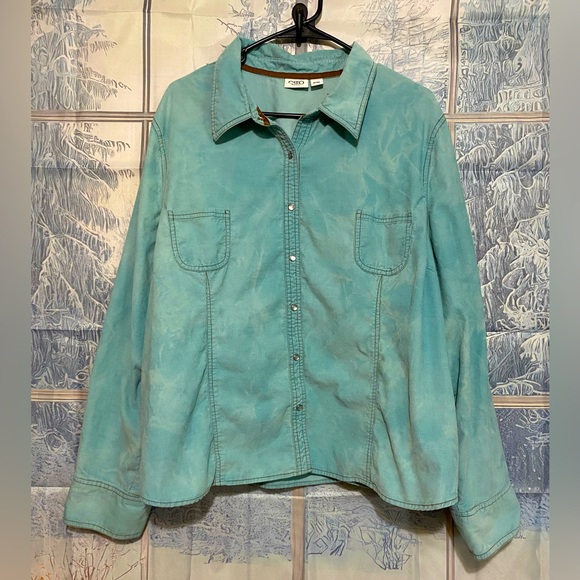 Cato Tops - Cato Woman Turquoise Shirt Size 26/28W
